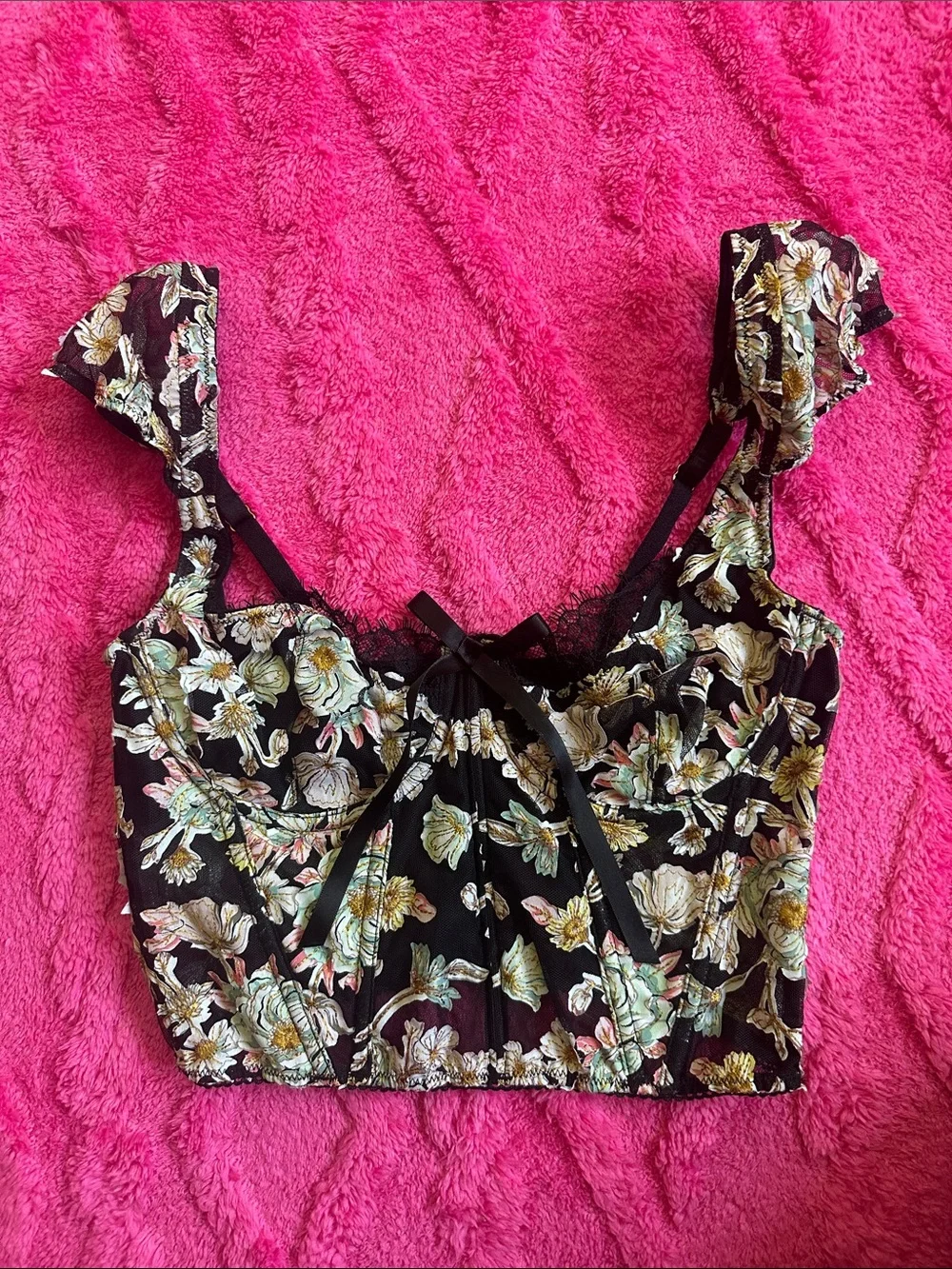 For love and lemons x Victoria’s Secret collab lace floral corset